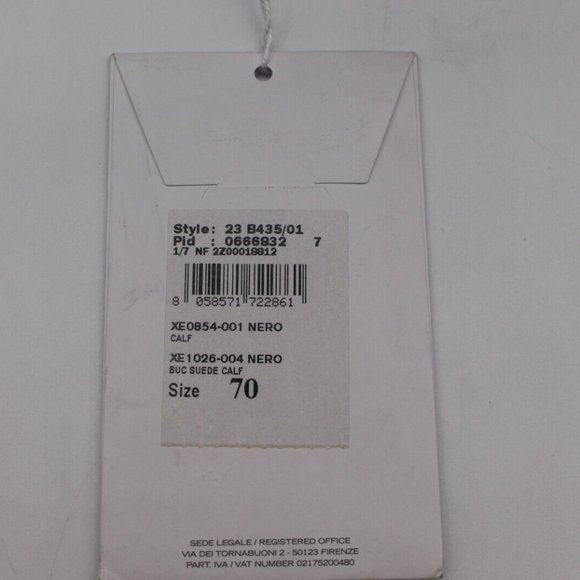 $595 Salvatore Ferragamo Belt - Black Calf Leather Women's Sizes - Picture 7 of 9